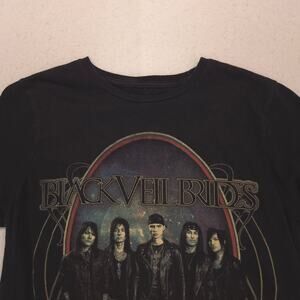 Black Veil Brides Band Crew Neck Graphic Shirt Mens Size Small S Black